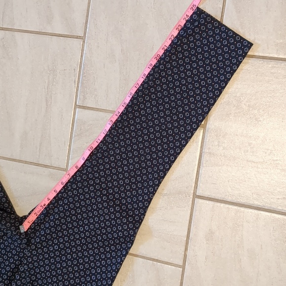 Loft Marisa Skinny Geometric Printed Slash Front Back Welt Pocket Pants 6P - Picture 11 of 13